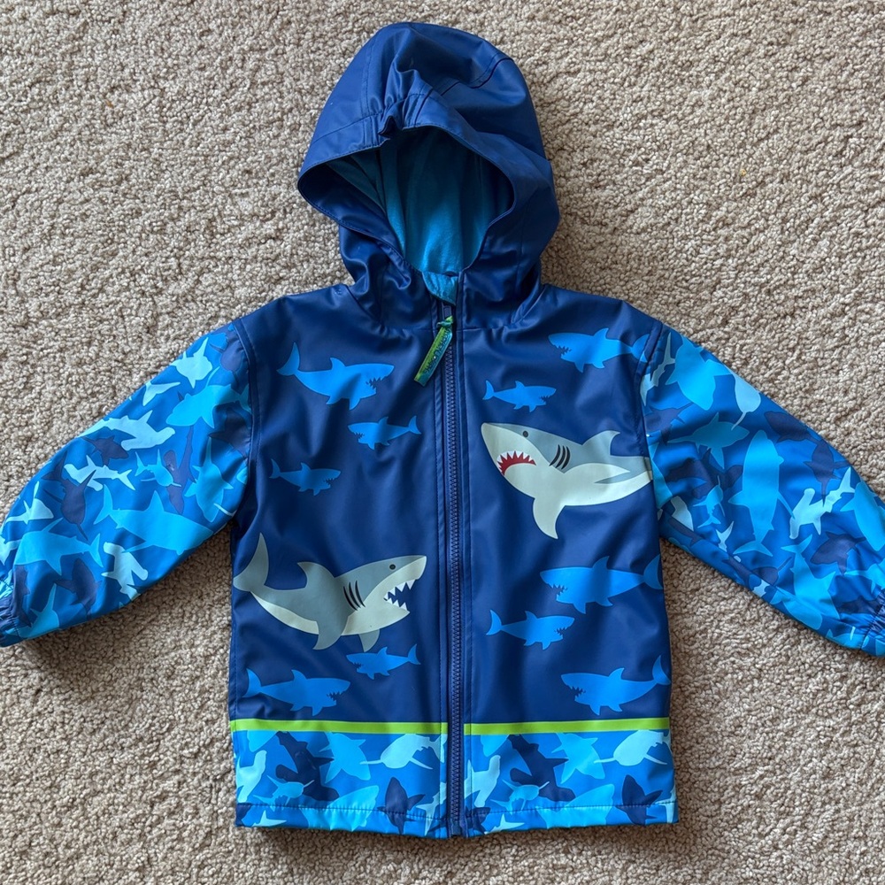 Kids Blue Shark Raincoat
